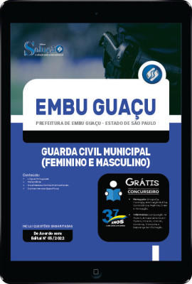 Apostila Prefeitura de Embu Guaçu - SP em PDF - Guarda Civil Municipal (Feminino e Masculino) - Imagem 1