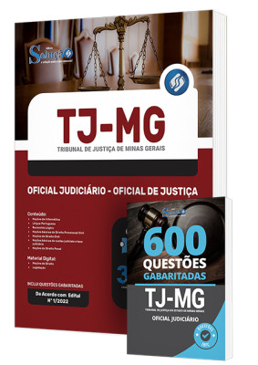 Combo Impresso TJ-MG - Oficial Judiciário - Oficial de Justiça