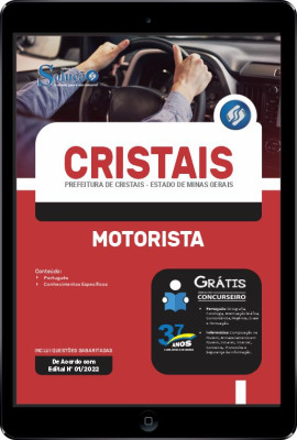 Apostila Prefeitura de Cristais - MG em PDF - Motorista - Imagem 1