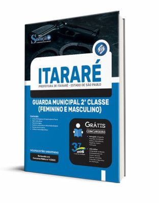 Apostila Prefeitura de Itararé - SP - Guarda Municipal 2ª Classe (Feminino e Masculino) - Imagem 2