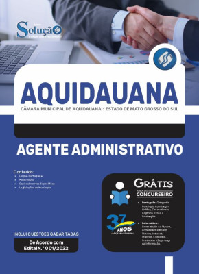 Apostila Câmara de Aquidauana - MS - Agente Administrativo - Imagem 3