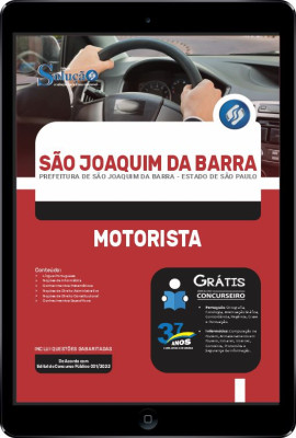 Apostila Prefeitura de São Joaquim da Barra - SP em PDF - Motorista - Imagem 1