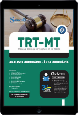 Apostila TRT-MT em PDF - Analista Judiciário - Área Judiciária - Imagem 1