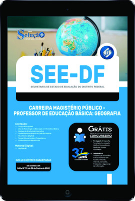 Apostila SEE-DF em PDF - Carreira Magistério Público - Professor de Educação Básica: Geografia - Imagem 1