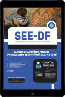 Apostila SEE-DF em PDF - Carreira Magistério Público - Professor de Educação Básica: História - Imagem 1