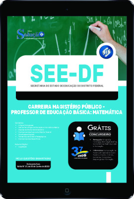 Apostila SEE-DF em PDF - Carreira Magistério Público - Professor de Educação Básica: Matemática - Imagem 1