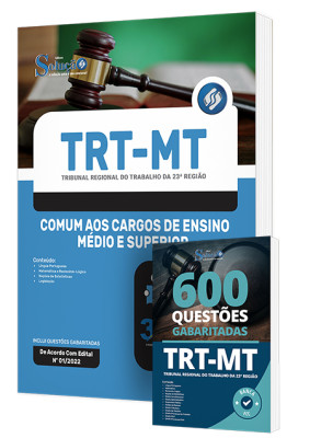 Combo Impresso TRT-MT - Comum aos Cargos de Ensino Médio e Superior - Imagem 1