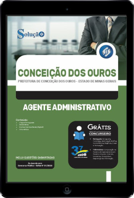 Apostila Prefeitura de Conceição dos Ouros - MG em PDF - Agente Administrativo - Imagem 1