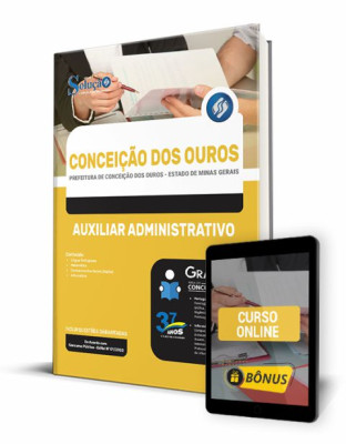 Apostila Prefeitura de Conceição dos Ouros - MG - Auxiliar Administrativo - Imagem 1