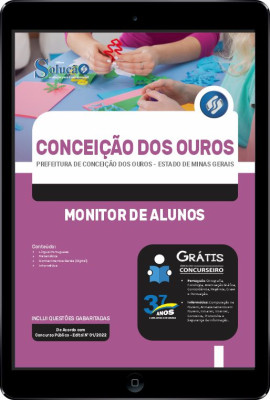 Apostila Prefeitura de Conceição dos Ouros - MG em PDF - Monitor de Alunos - Imagem 1