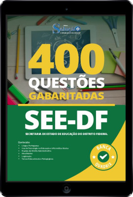 Caderno de Questões SEDF em PDF - Praticando - 400 Questões Gabaritadas - Imagem 1