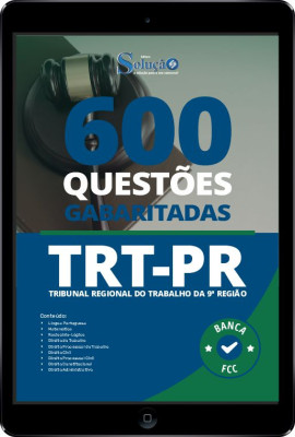 Caderno de Questões TRT-PR - Oficial Judiciário em PDF - 600 Questões Gabaritadas - Imagem 1