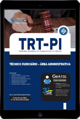 Apostila TRT-PI em PDF - Técnico Judiciário - Área Administrativa - Imagem 1