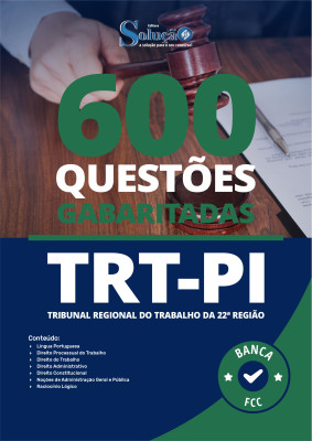 Caderno de Questões TRT-PI - 600 Questões Gabaritadas - Imagem 2