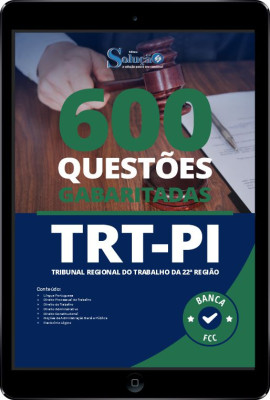 Caderno de Questões TRT-PI em PDF - 600 Questões Gabaritadas - Imagem 1