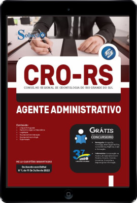 Apostila CRO-RS em PDF - Agente Administrativo - Imagem 1