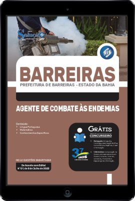 Apostila Prefeitura de Barreiras - BA em PDF - Agente de Combate às Endemias - Imagem 1