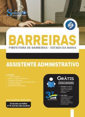 Apostila Prefeitura de Barreiras - BA - Assistente Administrativo - Imagem 3