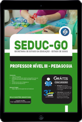 Apostila SEDUC-GO em PDF - Professor Nível III - Pedagogia - Imagem 1