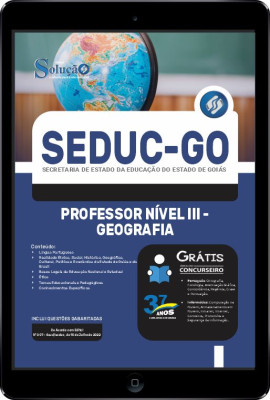 Apostila SEDUC-GO em PDF - Professor Nível III - Geografia - Imagem 1