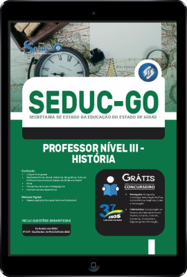 Apostila SEDUC-GO em PDF - Professor Nível III - História - Imagem 1