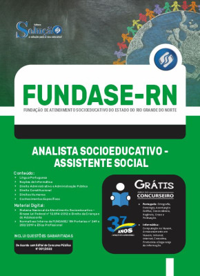 Apostila FUNDASE-RN - Analista Socioeducativo - Assistente Social - Imagem 3