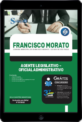 Apostila Câmara de Francisco Morato - SP em PDF - Agente Legislativo - Oficial Administrativo - Imagem 1