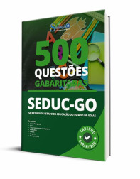 Capa Caderno de Questões SEDUC-GO - 500 Questões Gabaritadas