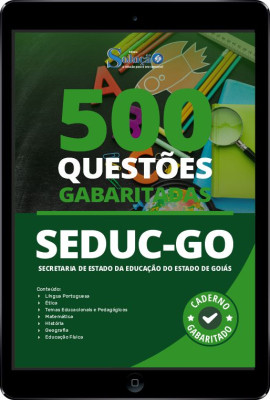 Caderno de Questões SEDUC-GO em PDF - 500 Questões Gabaritadas - Imagem 1