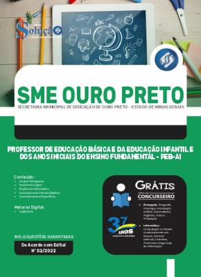 Apostila SME Ouro Preto - MG - Professor de Educação Básica e da Educação Infantil e dos Anos Iniciais do Ensino Fundamental - PEB-AI - Imagem 3