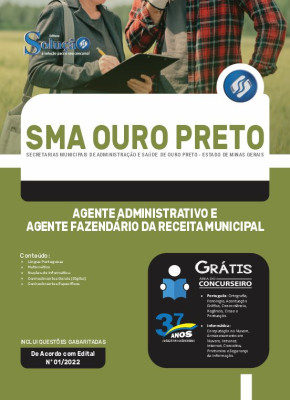 Apostila SMA Ouro Preto - MG - Agente Administrativo e Agente Fazendário da Receita Municipal - Imagem 3