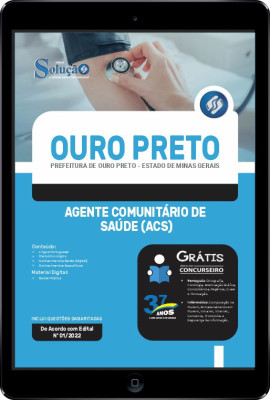 Apostila Prefeitura de Ouro Preto - MG em PDF - Agente Comunitário de Saúde (ACS) - Imagem 1