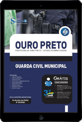 Apostila Prefeitura de Ouro Preto - MG em PDF - Guarda Civil Municipal - Imagem 1