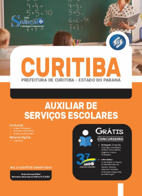 Apostila Prefeitura de Curitiba - PR - Auxiliar de Serviços Escolares - Imagem 3