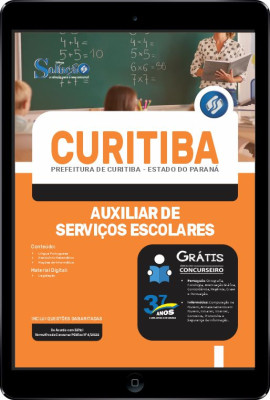 Apostila Prefeitura de Curitiba - PR em PDF - Auxiliar de Serviços Escolares - Imagem 1