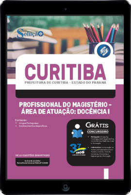 Apostila Prefeitura de Curitiba - PR em PDF - Profissional do Magistério - Área de Atuação: Docência I - Imagem 1