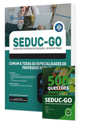 Combo Impresso SEDUC-GO - Comum a Todas as Especialidades de Professor Nível III - Imagem 1