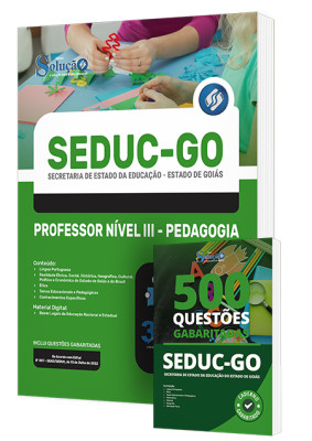 Combo Impresso SEDUC-GO - Professor Nível III - Pedagogia - Imagem 1