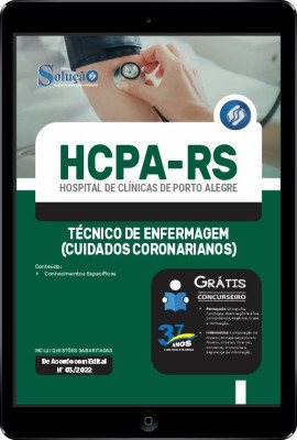 Apostila HCPA-RS em PDF - Técnico de Enfermagem (Cuidados Coronarianos) - Imagem 1