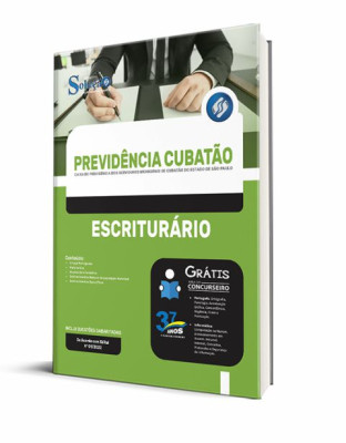 Apostila Previdência Cubatão - SP - Escriturário - Imagem 2