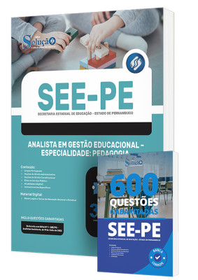 Combo Impresso SEE-PE - Analista em Gestão Educacional - Especialidade: Pedagogia - Imagem 1