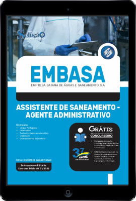 Apostila EMBASA em PDF  - Assistente de Saneamento - Agente Administrativo - Imagem 1