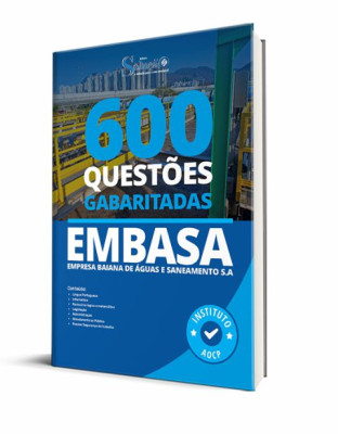 Caderno de Questões EMBASA - 600 Questões Gabaritadas - Imagem 1