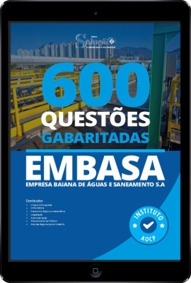 Caderno de Questões EMBASA em PDF - 600 Questões Gabaritadas - Imagem 1