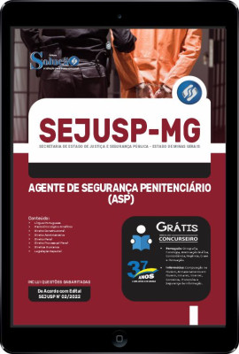 Apostila SEJUSP-MG em PDF - Agente de Segurança Penitenciário (ASP) - Imagem 1