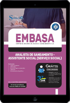 Apostila EMBASA em PDF - Analista de Saneamento - Assistente Social (Serviço Social) - Imagem 1