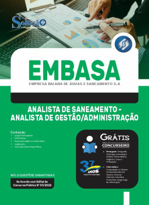 Apostila EMBASA - Analista de Saneamento - Analista de Gestão/Administração - Imagem 3