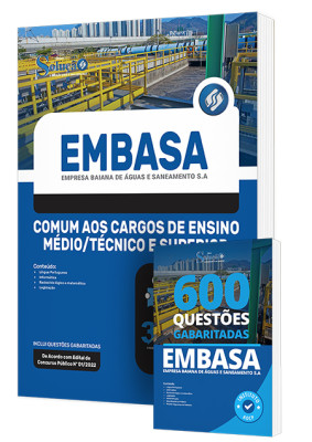 Combo Impresso EMBASA - Cargos de Ensino Médio/Técnico e Superior - Imagem 1