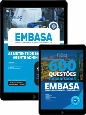 Combo Digital EMBASA - Assistente de Saneamento - Agente Administrativo - Imagem 1