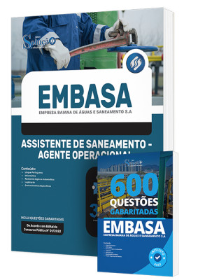 Combo Impresso EMBASA - Assistente de Saneamento - Agente Operacional - Imagem 1